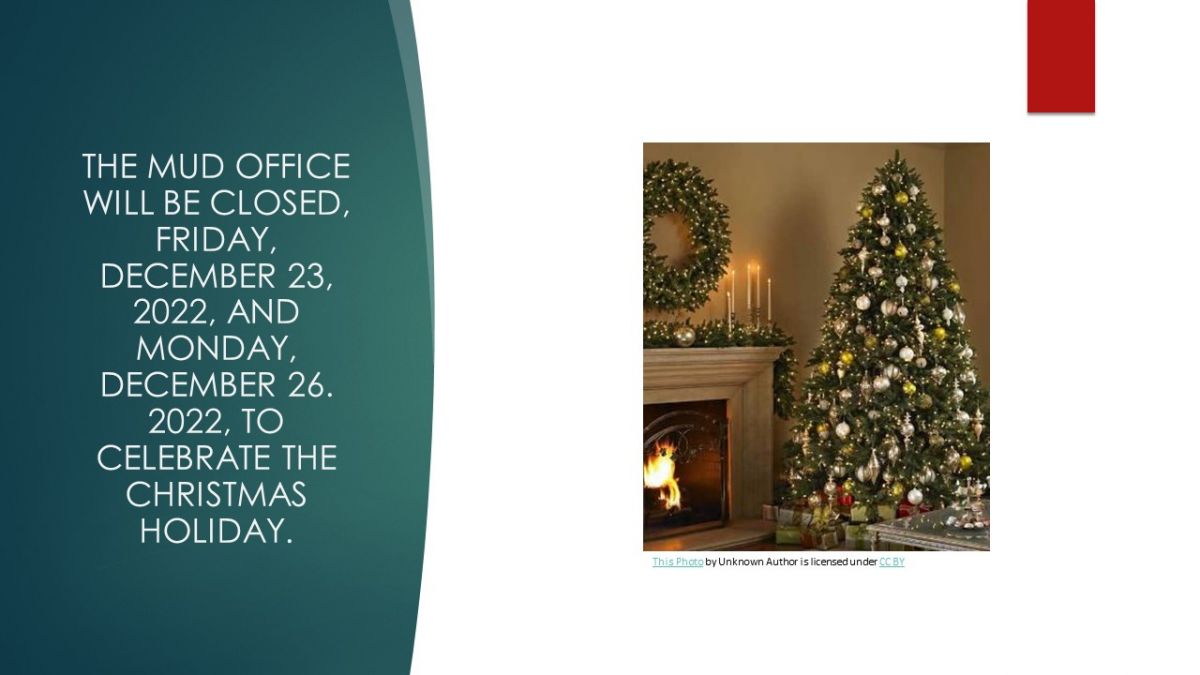 OFFICE CLOSED FOR CHRISTMAS